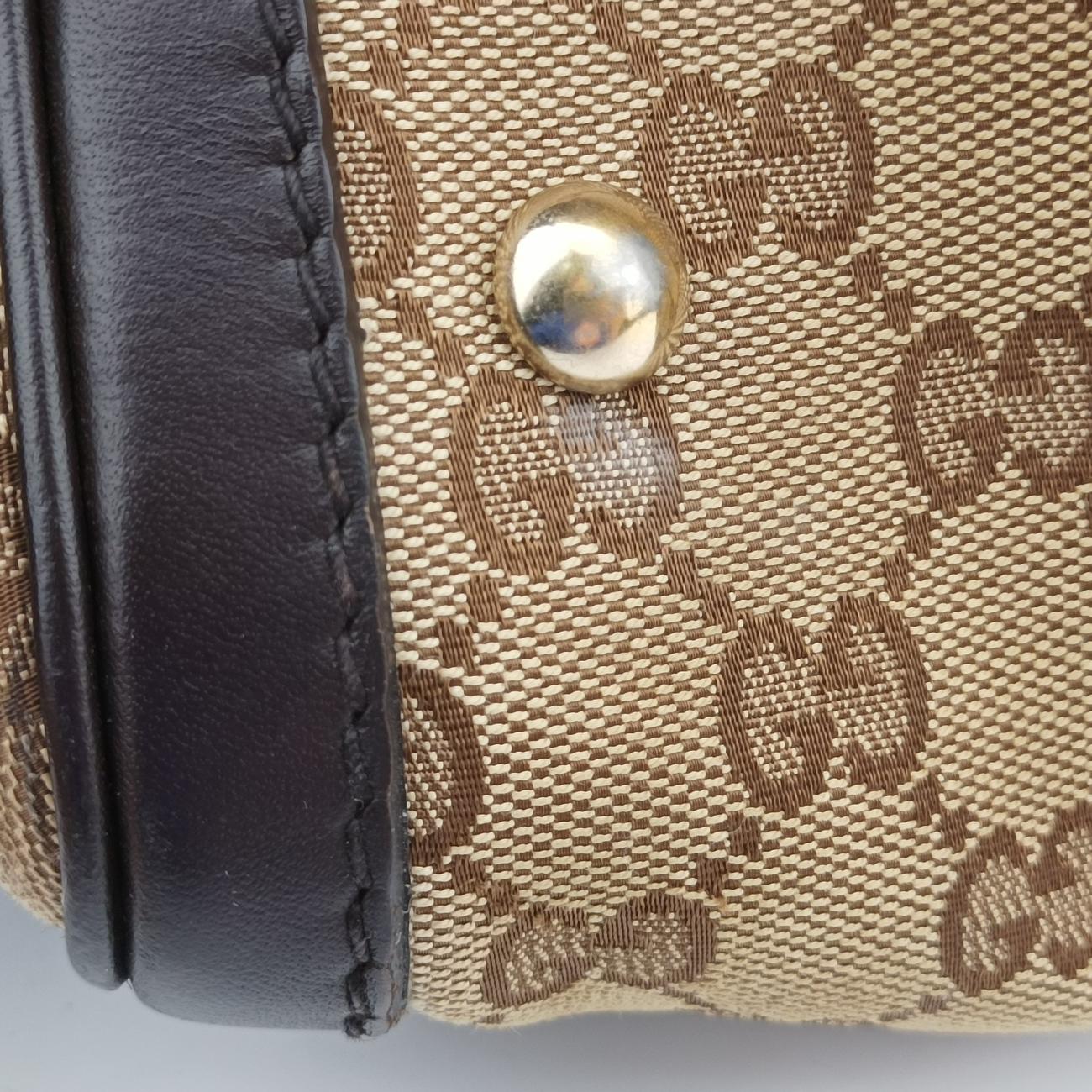 Sherry Line Brown x Beige x Red x Green canvas x leather 247205 G7552633シェリーライン ブラウン×ベージュ×レッド×グリーン キャンバス×レザー 247205 G7552633