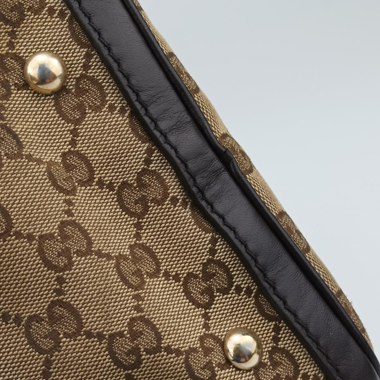 Sherry Line Brown x Beige x Red x Green canvas x leather 247205 G7552633シェリーライン ブラウン×ベージュ×レッド×グリーン キャンバス×レザー 247205 G7552633