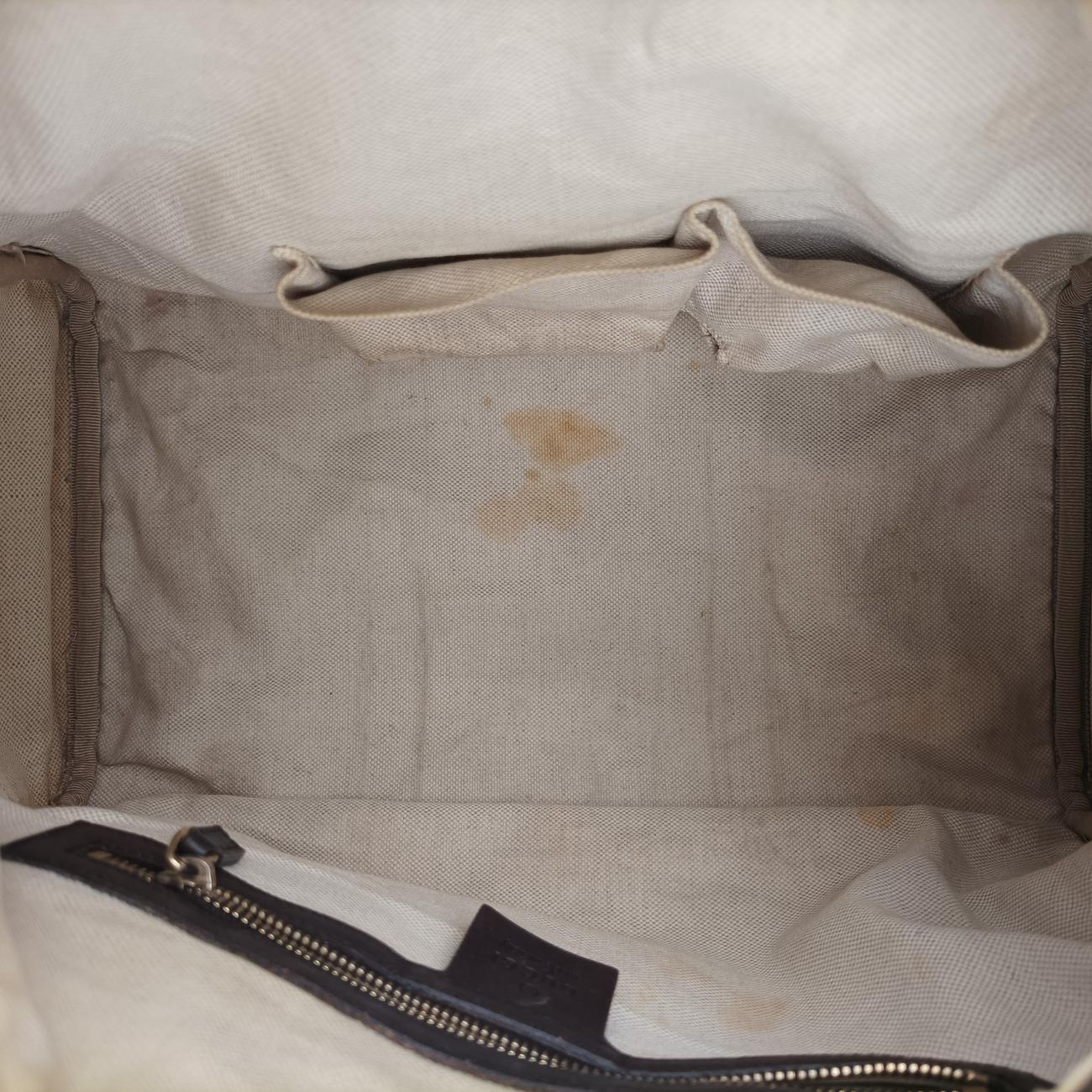 Sherry Line Brown x Beige x Red x Green canvas x leather 247205 G7552633シェリーライン ブラウン×ベージュ×レッド×グリーン キャンバス×レザー 247205 G7552633