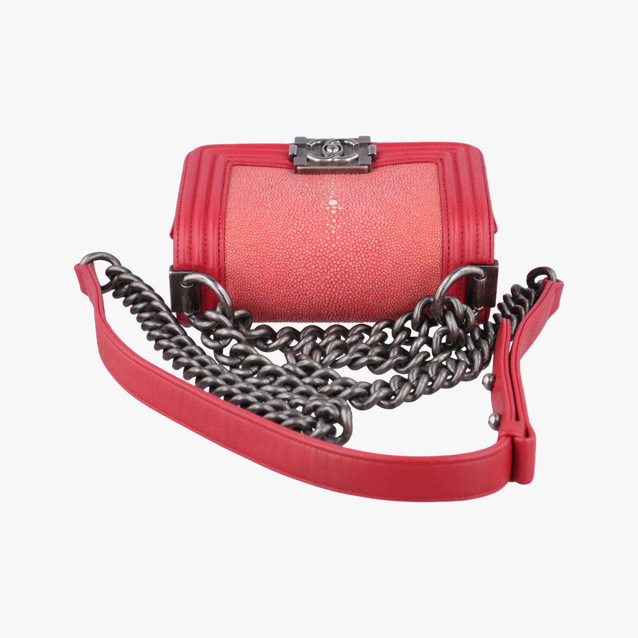 BOY CHANELRedlambskin×GarrushaA6623021026517ボーイシャネルレッドラムスキン×ガルーシャA6623021026517