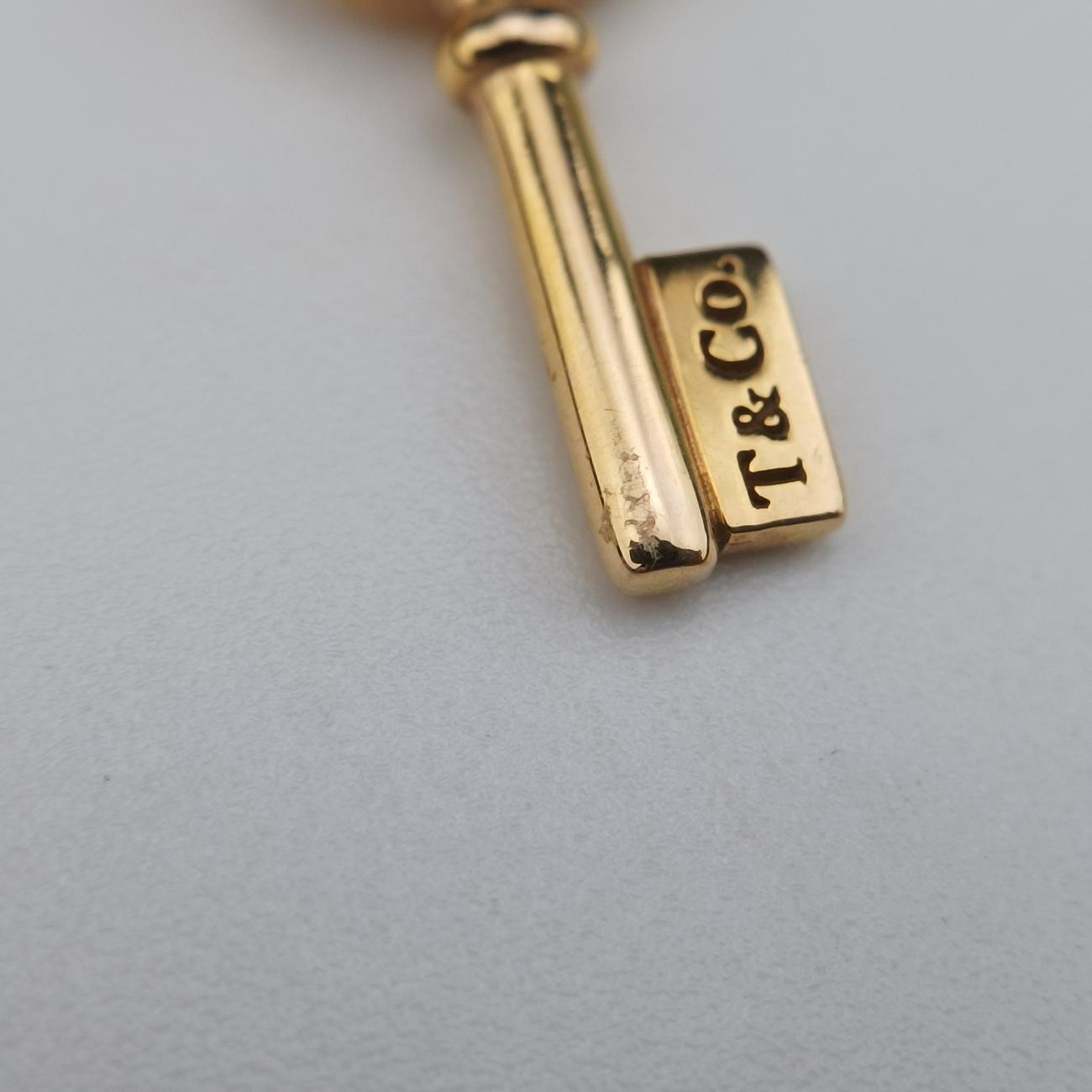 Oval Key Pendant Golden AU750 オーバルキー ペンダント ゴールド AU750 