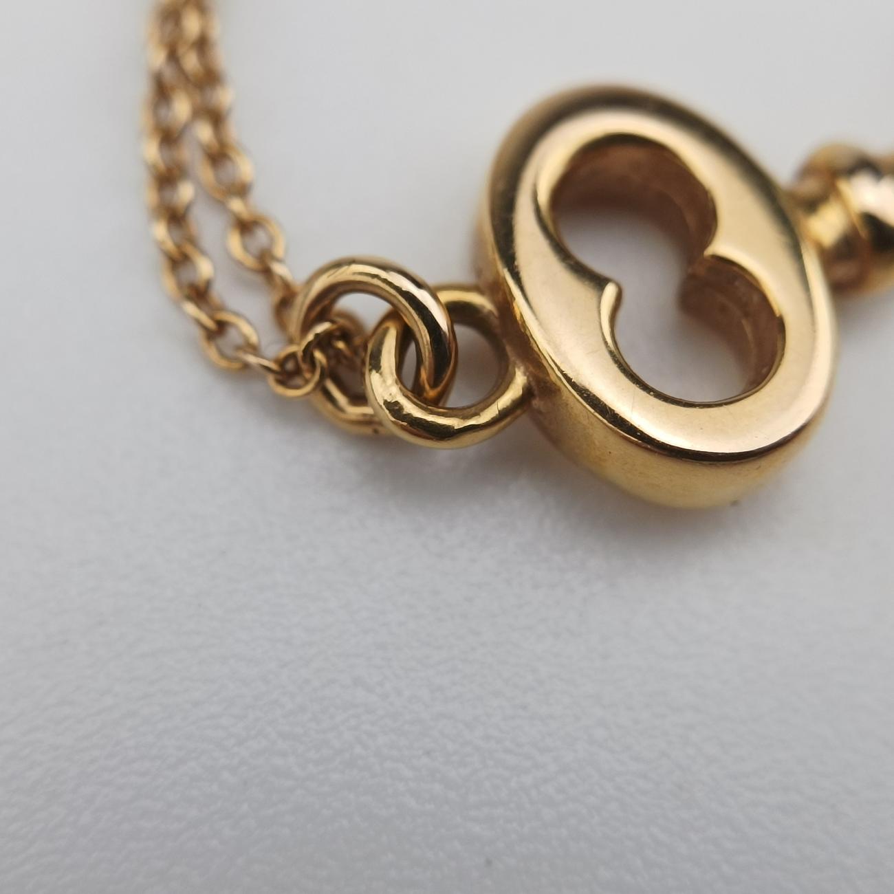 Oval Key Pendant Golden AU750 オーバルキー ペンダント ゴールド AU750 