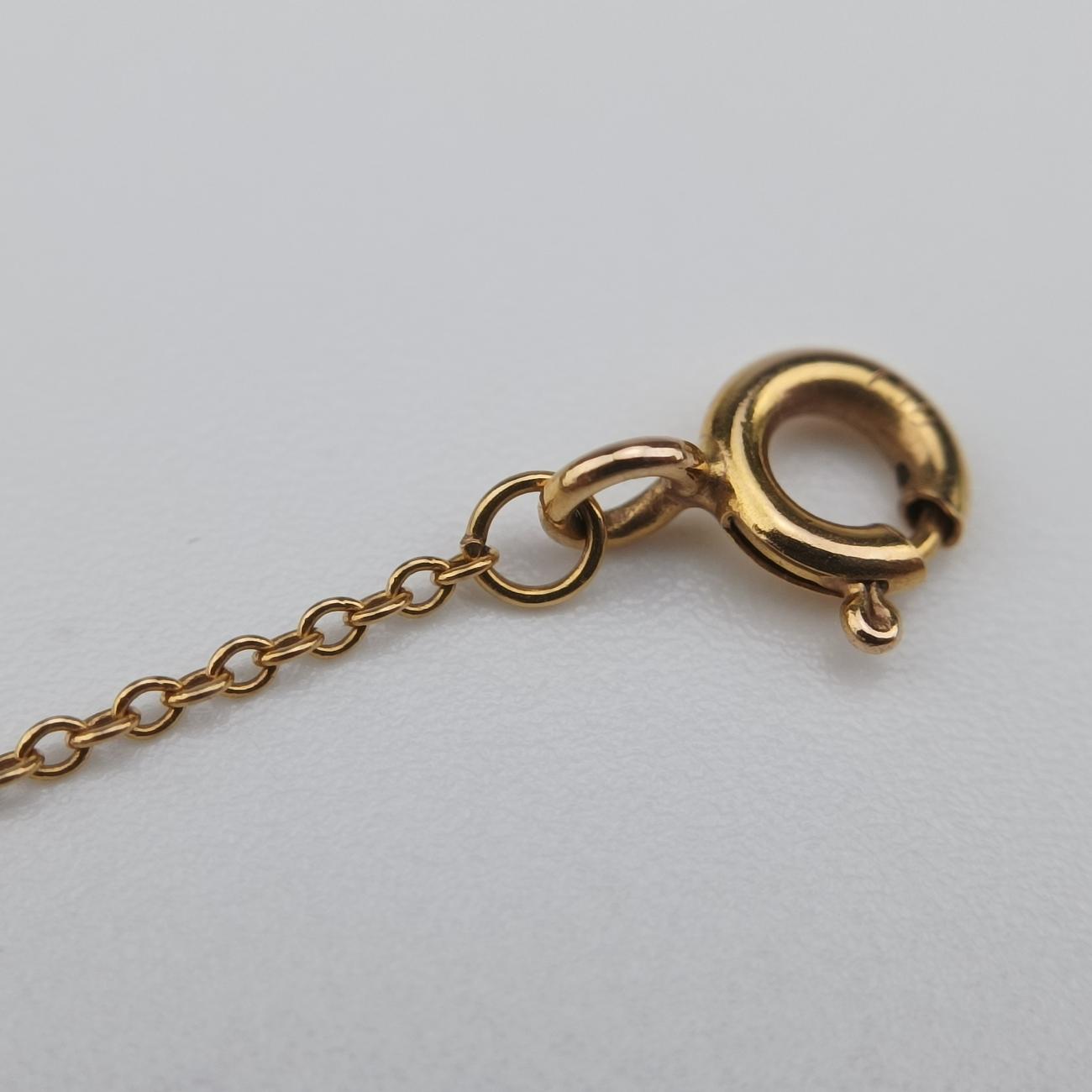 Oval Key Pendant Golden AU750 オーバルキー ペンダント ゴールド AU750 