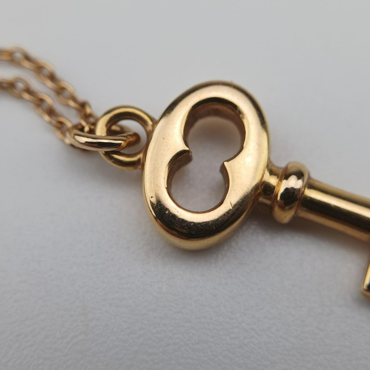 Oval Key Pendant Golden AU750 オーバルキー ペンダント ゴールド AU750 