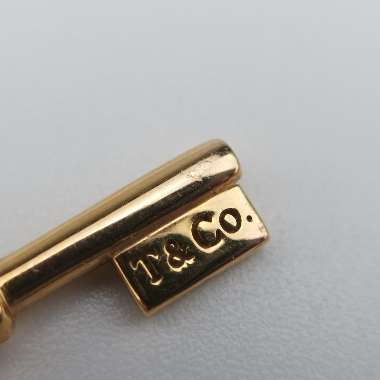 Oval Key Pendant Golden AU750 オーバルキー ペンダント ゴールド AU750 