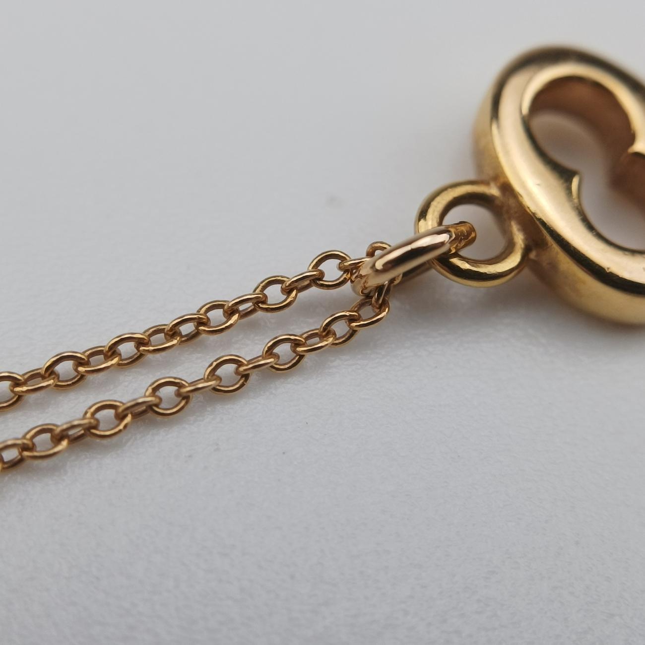 Oval Key Pendant Golden AU750 オーバルキー ペンダント ゴールド AU750 