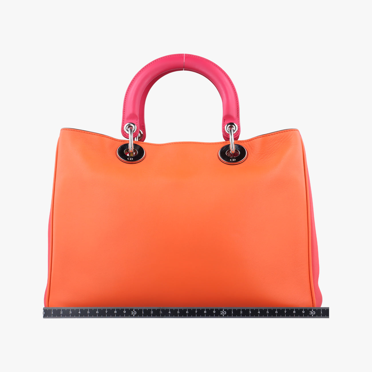 Diorissimo Orange×Pink Leather 19-MA-0123ディオリッシモ オレンジ×ピンク レザー 19-MA-0123