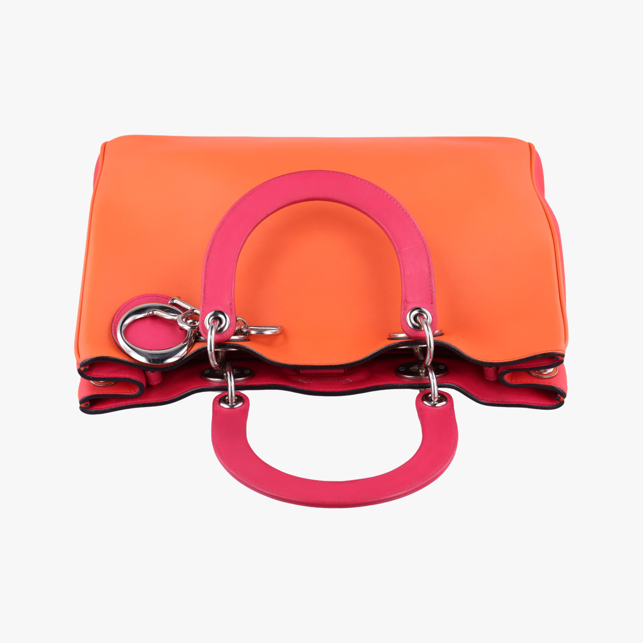 Diorissimo Orange×Pink Leather 19-MA-0123ディオリッシモ オレンジ×ピンク レザー 19-MA-0123