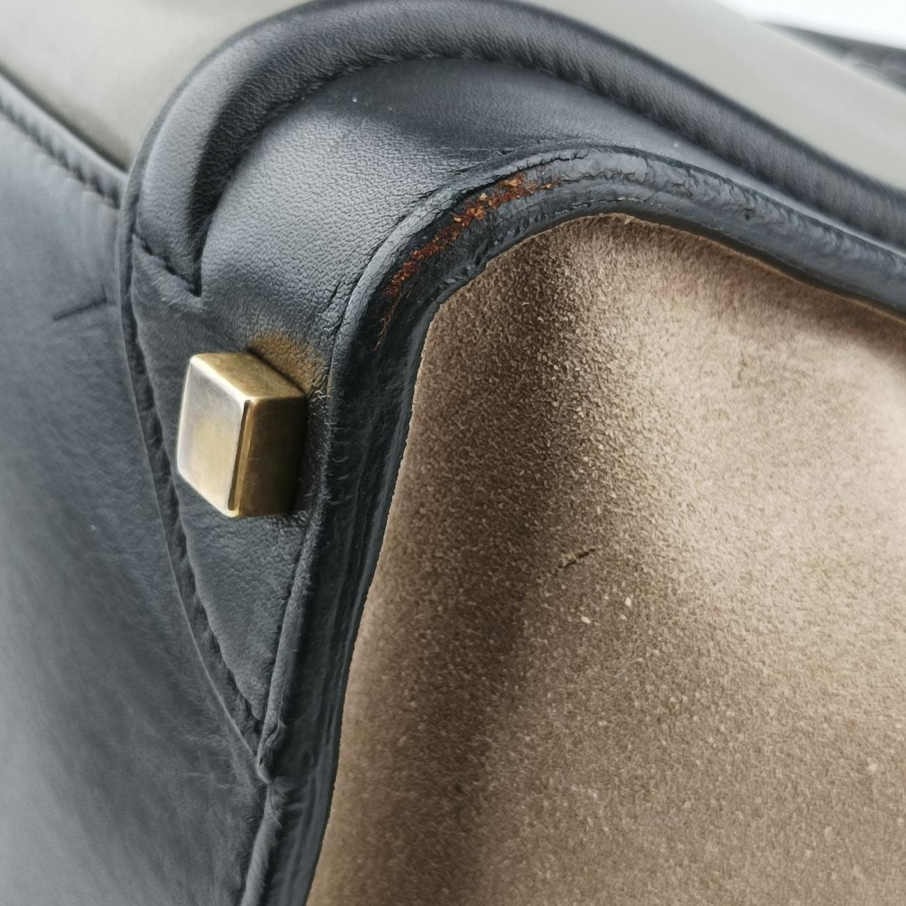 Luggage Mini Shopper Brown x Green x Black Leather S-SN-0122 S-PA-0132ラゲージミニショッパー ブラウンｘグリーンｘブラック レザー S-SN-0122 S-PA-0132