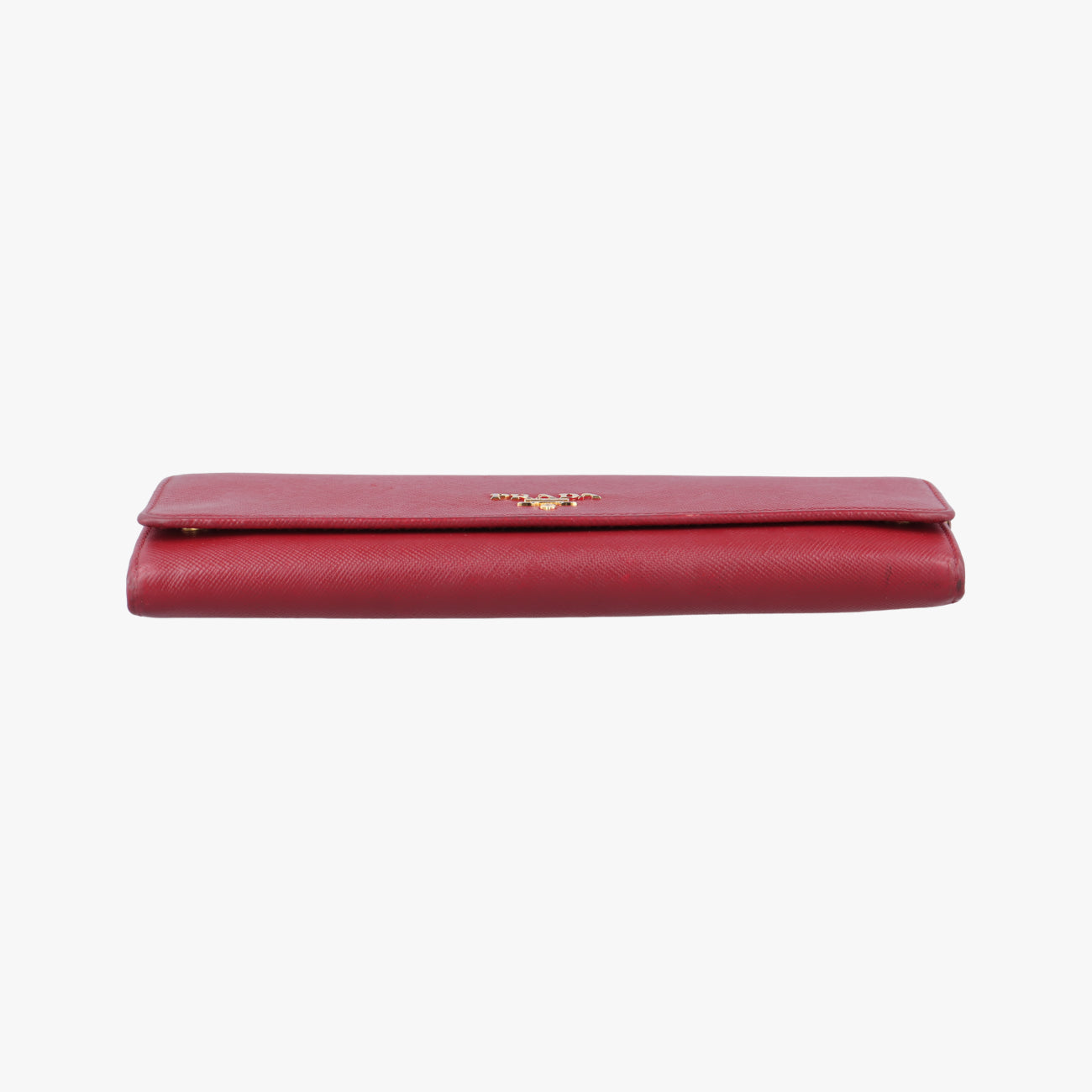 Metal Wallet on Chain Cornflower Clutch Red Saffiano Leather 1MT290 224メタル ウォレット オン チェーン コーンフラワー クラッチ レッド サフィアーノレザー 1MT290 224