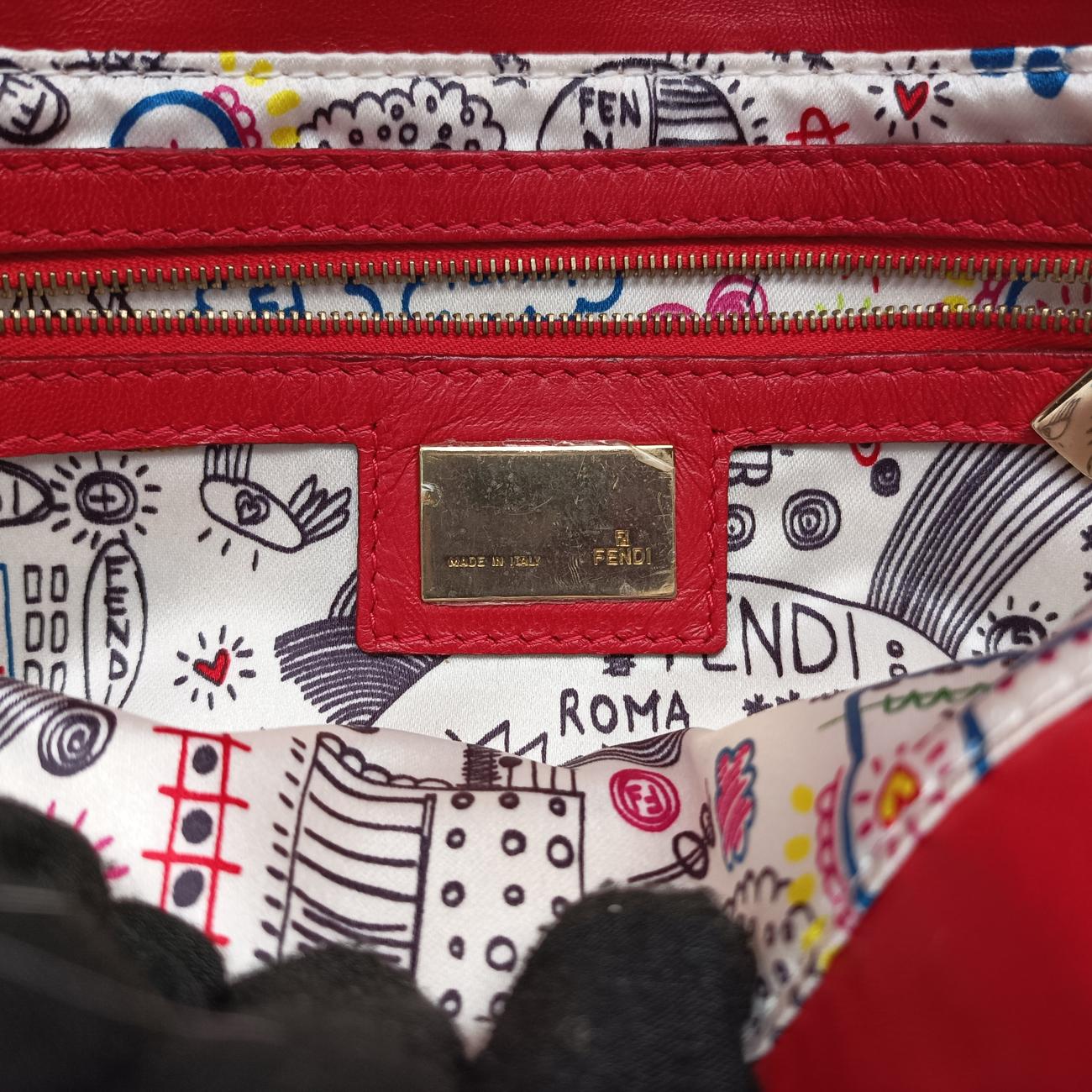 Baguette Red lambskin 8BR600 2415-8BR600-YME-088マンマバケット レッド ラムスキン 8BR600 2415-8BR600-YME-088