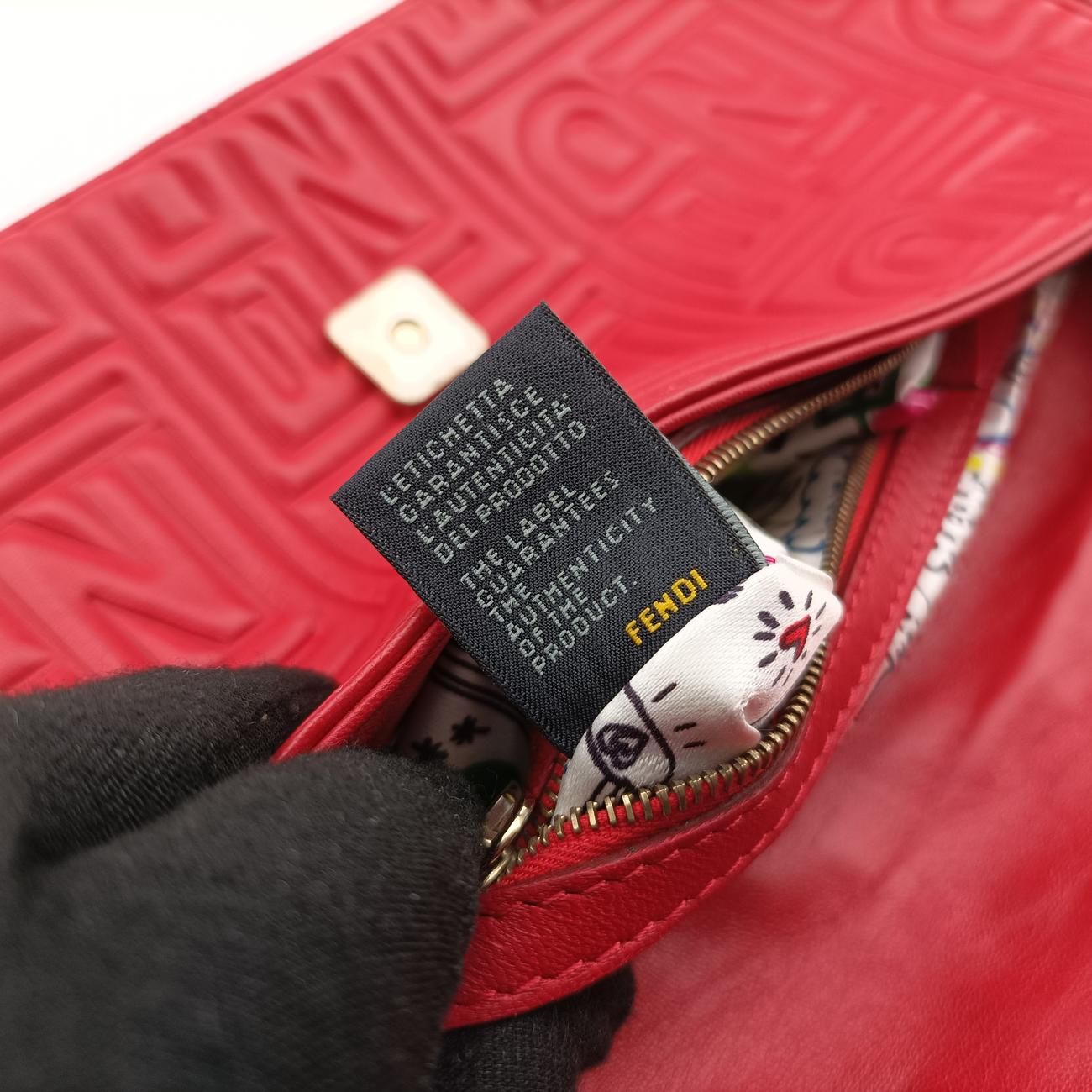 Baguette Red lambskin 8BR600 2415-8BR600-YME-088マンマバケット レッド ラムスキン 8BR600 2415-8BR600-YME-088