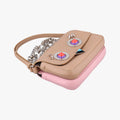 Micro Monster Double Baguette Beige Leather 8M0371 8M0371-SL-2-178-10429マイクロモンスター ダブルバゲット ベージュ レザー 8M0371 8M0371-SL-2-178-10429