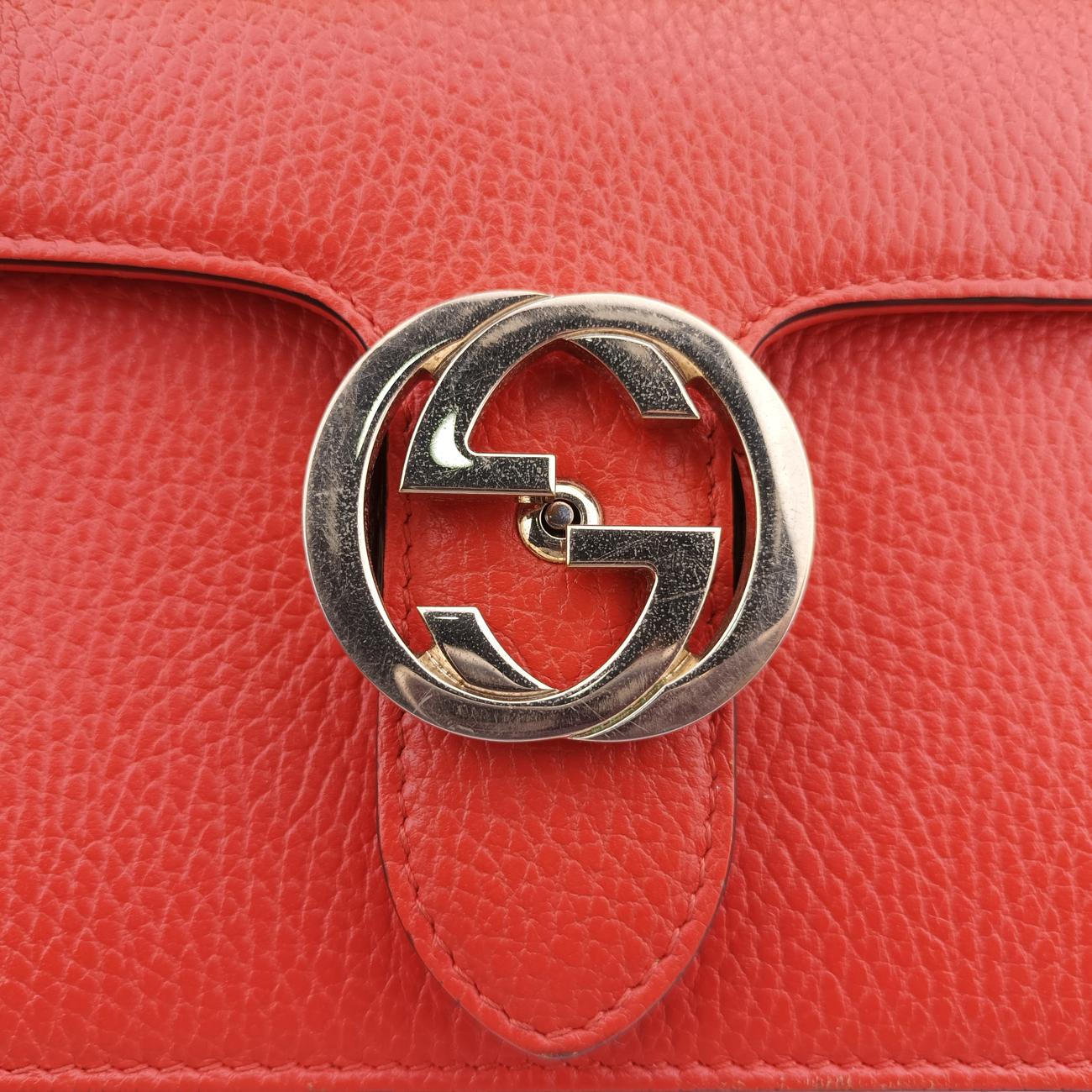 Interlocking G Orange Leather 510304 I025841621インターロッキングG オレンジ レザー 510304 I025841621