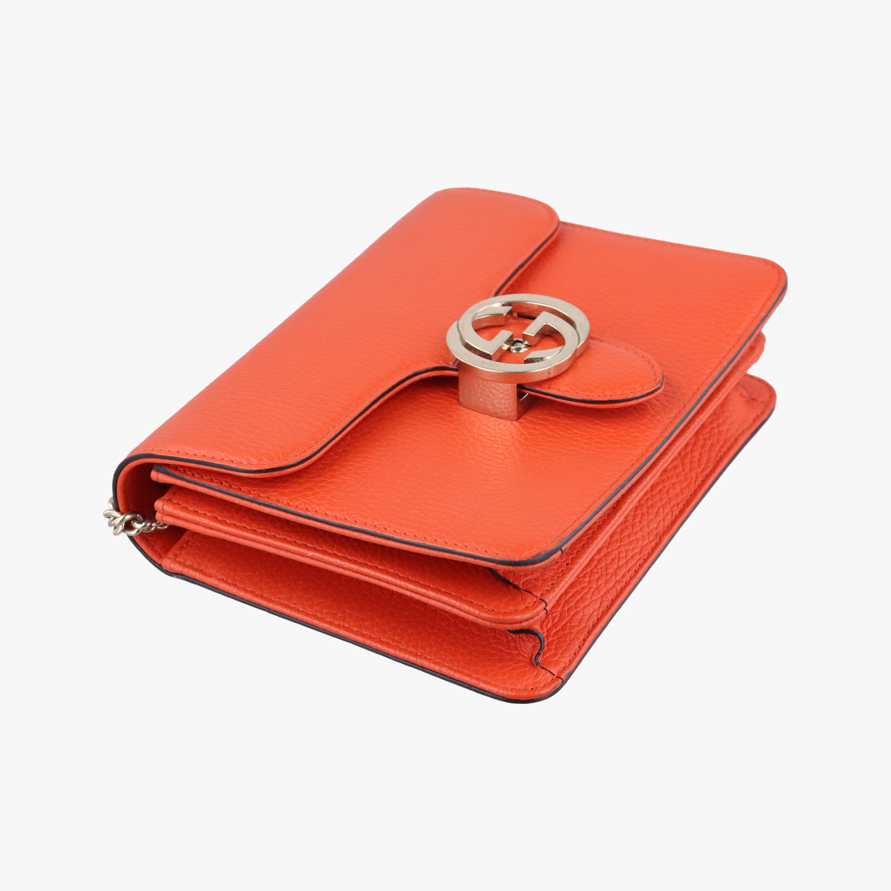 Interlocking G Orange Leather 510304 I025841621インターロッキングG オレンジ レザー 510304 I025841621