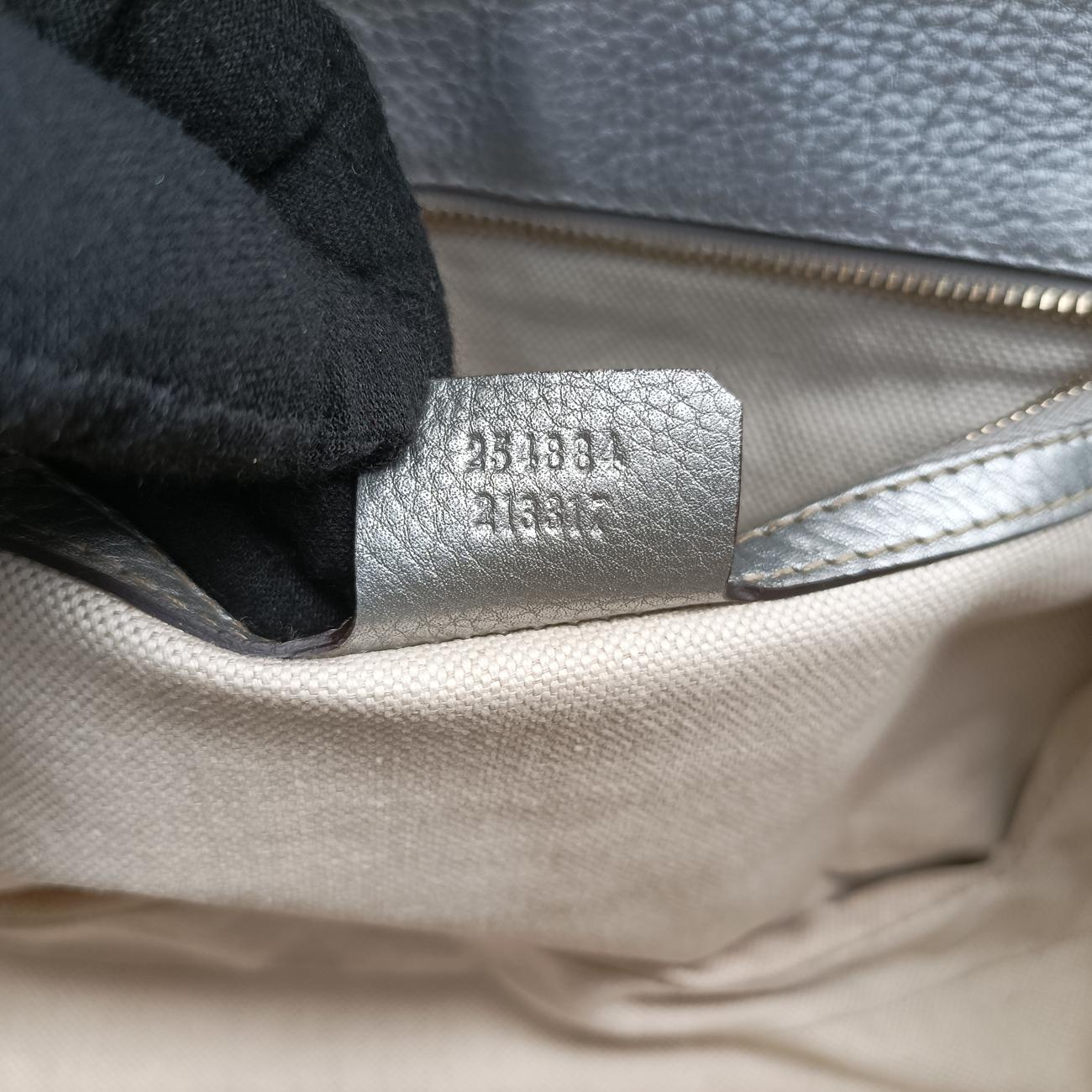 New Bamboo Beige×Silver canvas x leather 254884 G8022996ニューバンブー ベージュ×シルバー キャンバス×レザー 254884 G8022996