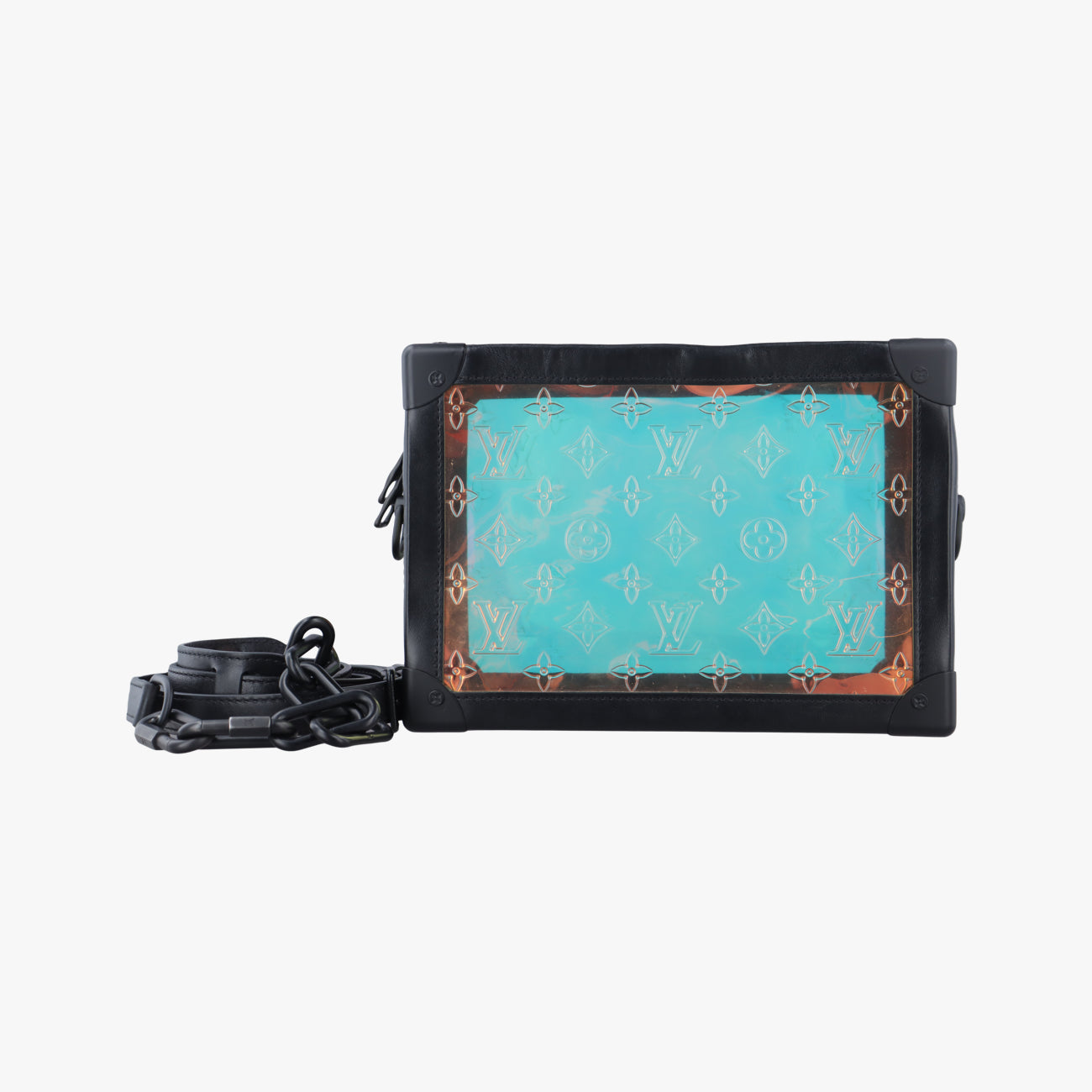 Soft Trunk Hologram x black Monogram Prism×calf leather M55932 DU4179 ICチップソフトトランク ホログラム×ブラック モノグラム プリズム×カーフレザー M55932 DU4179 ICチップ