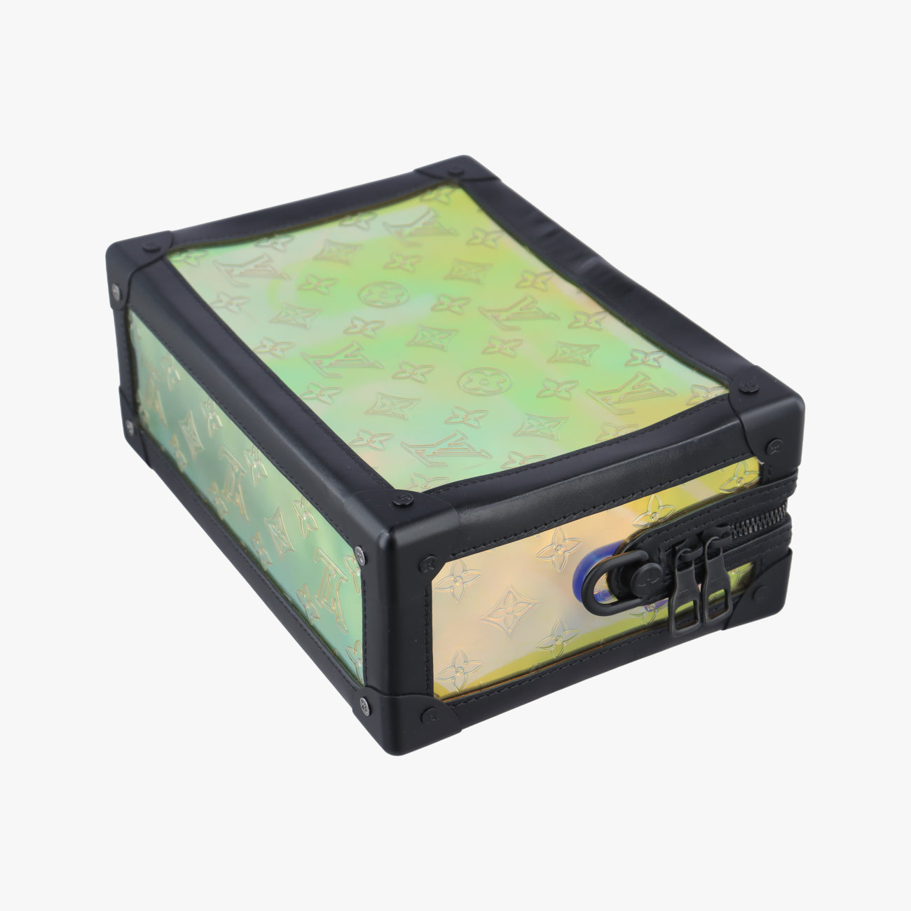 Soft Trunk Hologram x black Monogram Prism×calf leather M55932 DU4179 ICチップソフトトランク ホログラム×ブラック モノグラム プリズム×カーフレザー M55932 DU4179 ICチップ