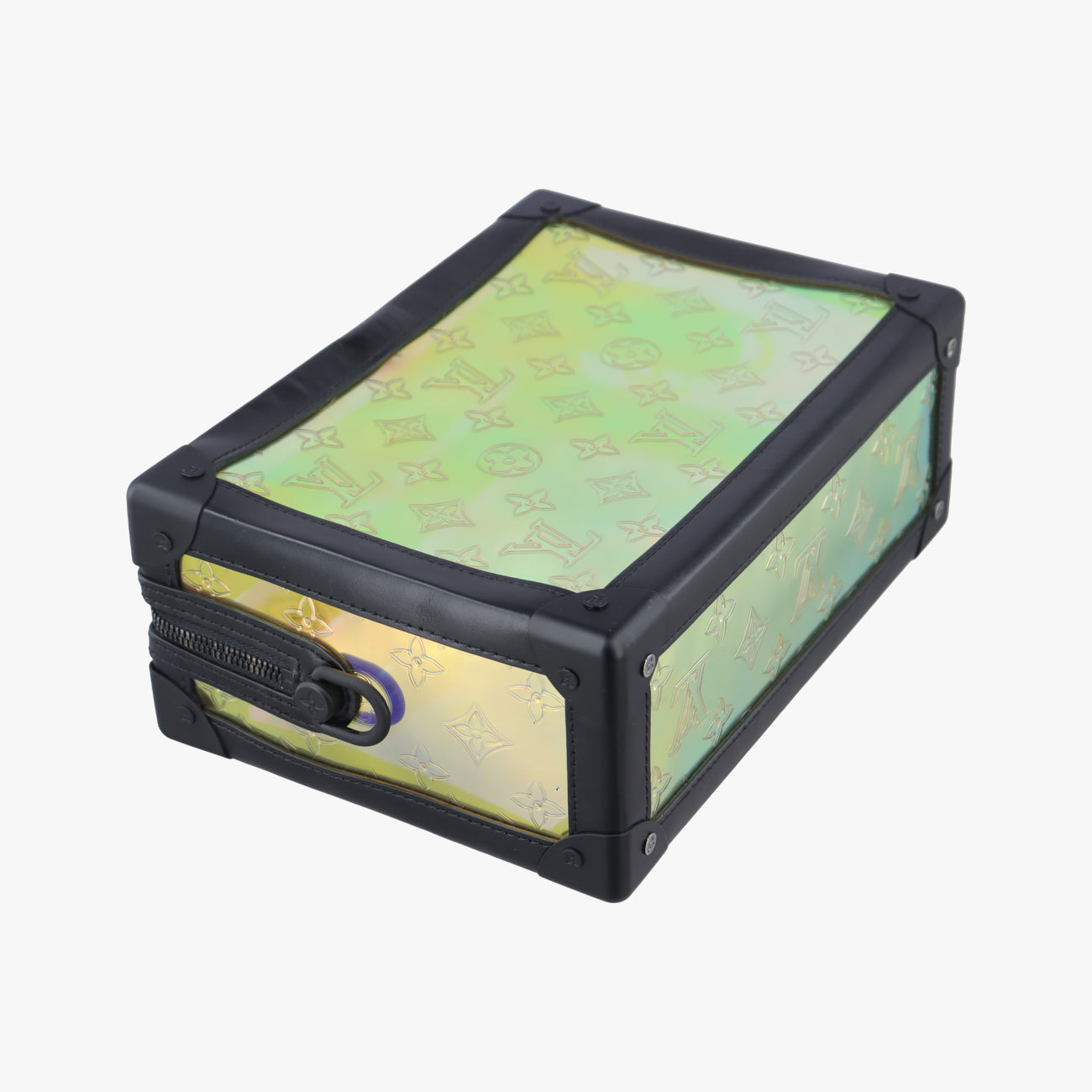 Soft Trunk Hologram x black Monogram Prism×calf leather M55932 DU4179 ICチップソフトトランク ホログラム×ブラック モノグラム プリズム×カーフレザー M55932 DU4179 ICチップ