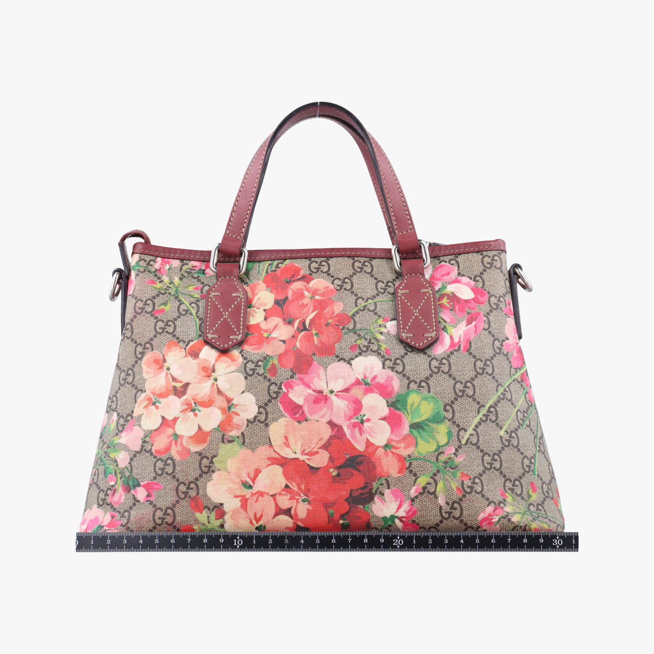 GG Blooms beige×Multicolour PVC coated canvas x leather 429019 E020111527GGブルームス ベージュ×マルチカラー PVCコーティングキャンバス×レザー 429019 E020111527