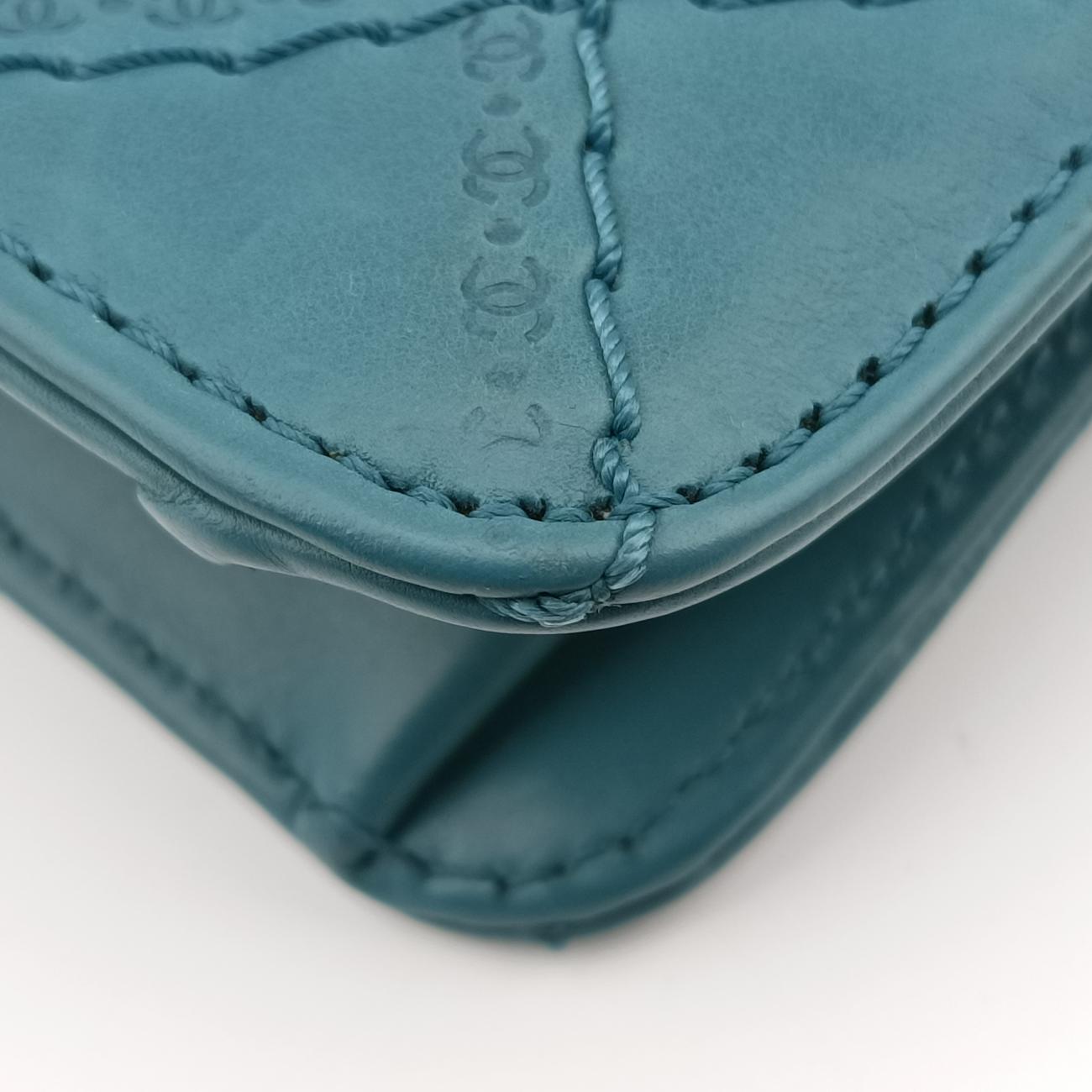 2.55 Matelasse Blue Leather A66985 160703882.55 マトラッセ ブルー レザー A66985 16070388