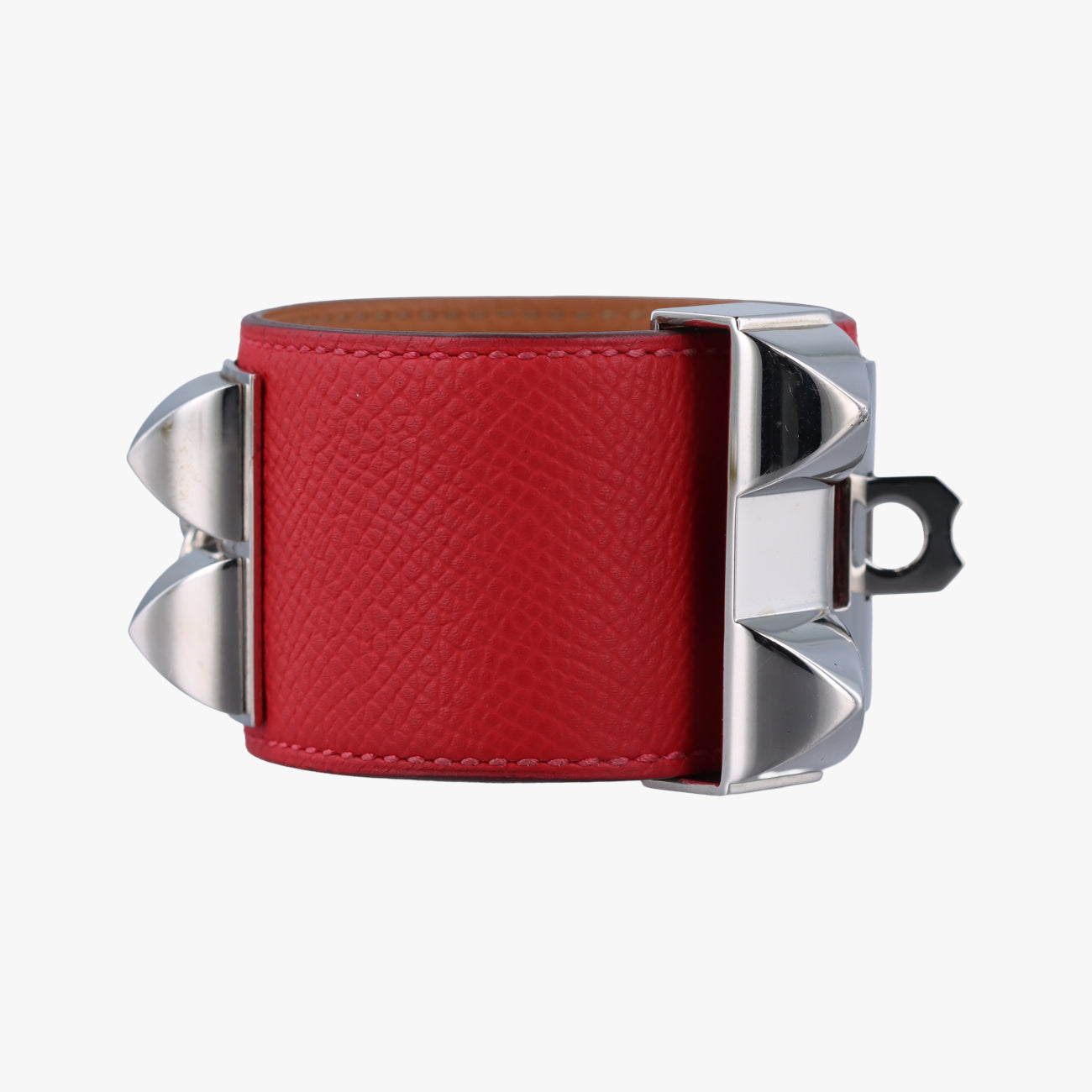 Collier de chien Red×silver Leather×GP S □RSIコリエ ド シアン レッド×シルバー レザー×GP S □RSI
