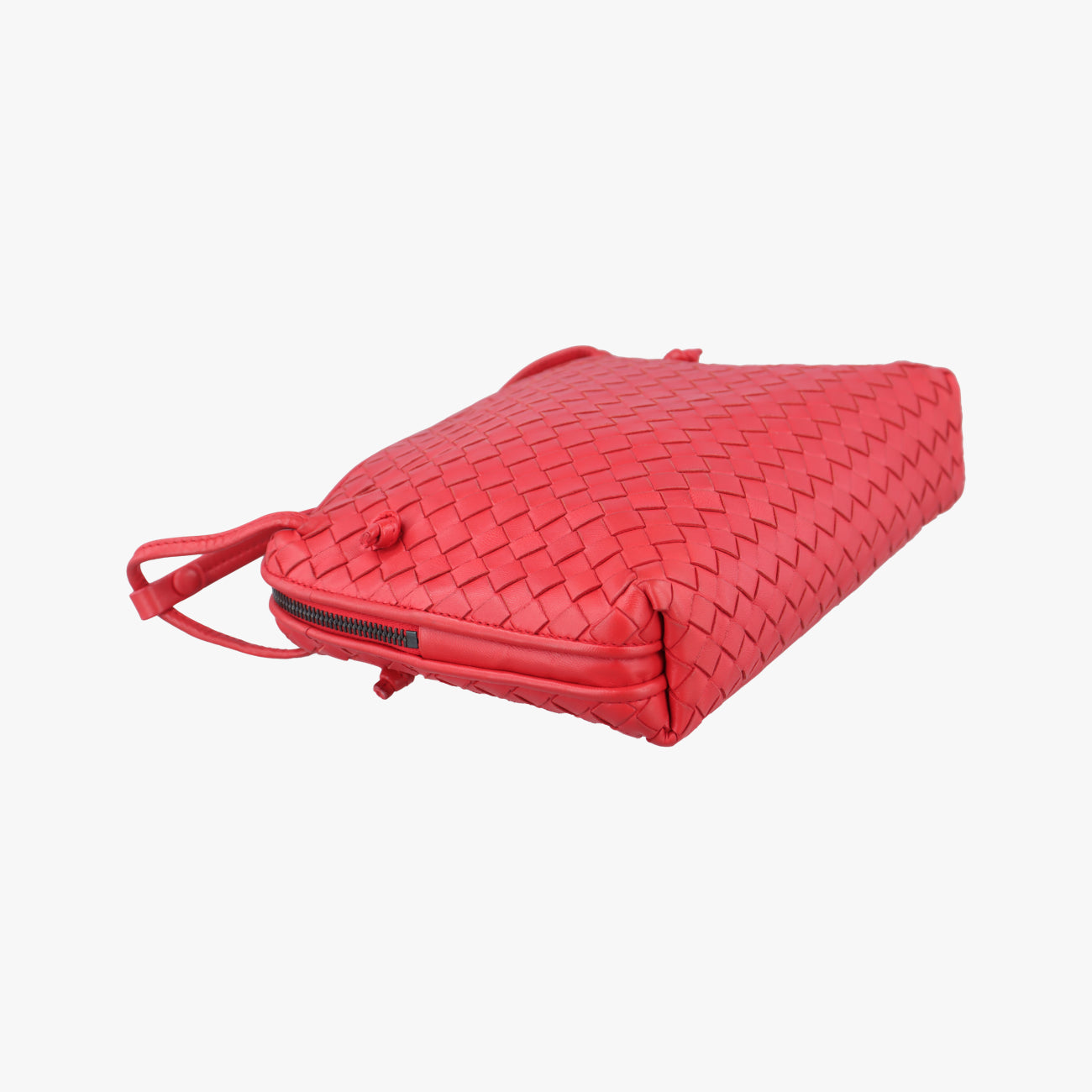 NODINI Intrecciato Red lambskin B02548720Vノディーニ イントレチャート レッド ラムスキン B02548720V