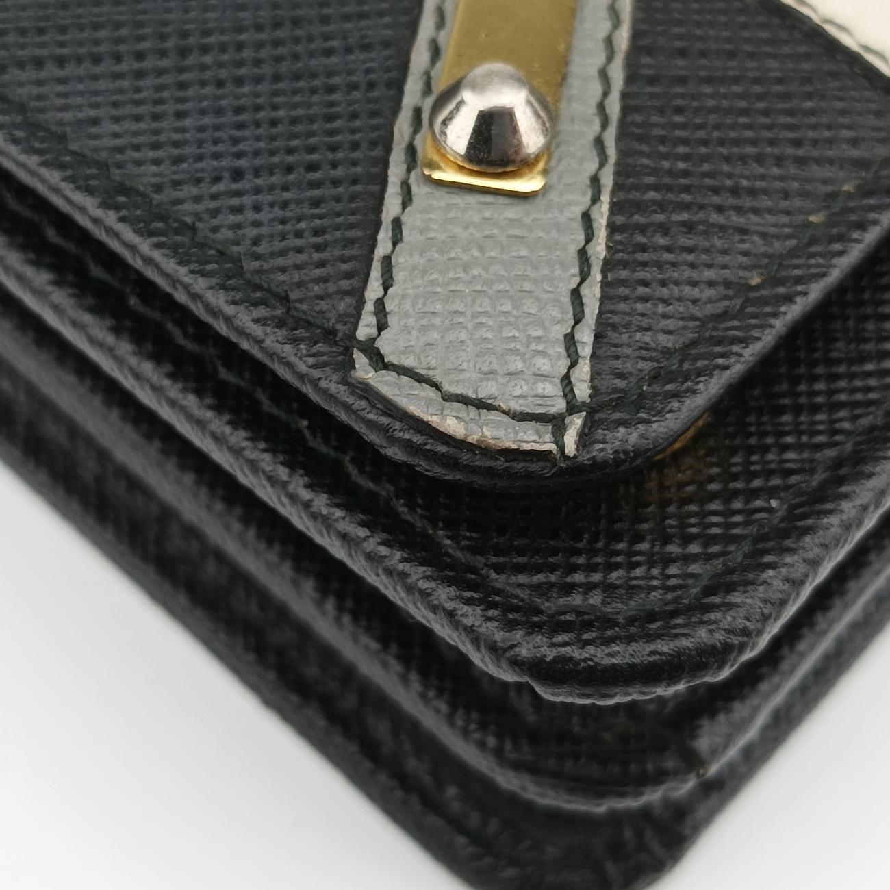 Robot LogoBlackSaffiano Leather62ロボットロゴブラックサフィアーノレザー62