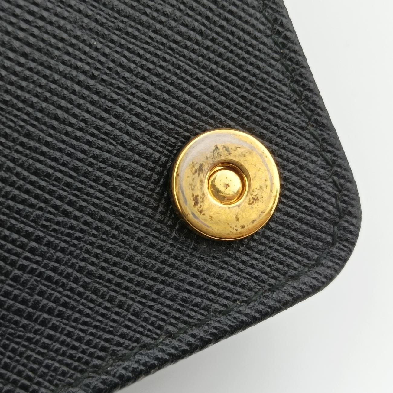 Robot LogoBlackSaffiano Leather62ロボットロゴブラックサフィアーノレザー62