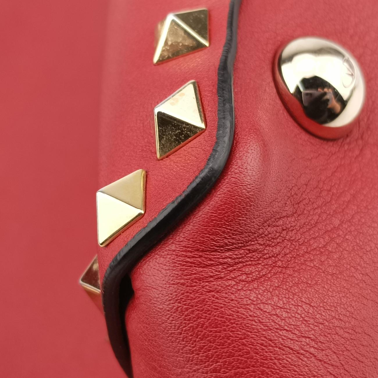 Rockstud Red Leather Lot number unknownロックスタッズ レッド レザー 製番不明