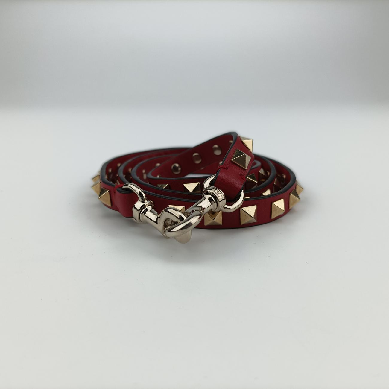 Rockstud Red Leather Lot number unknownロックスタッズ レッド レザー 製番不明