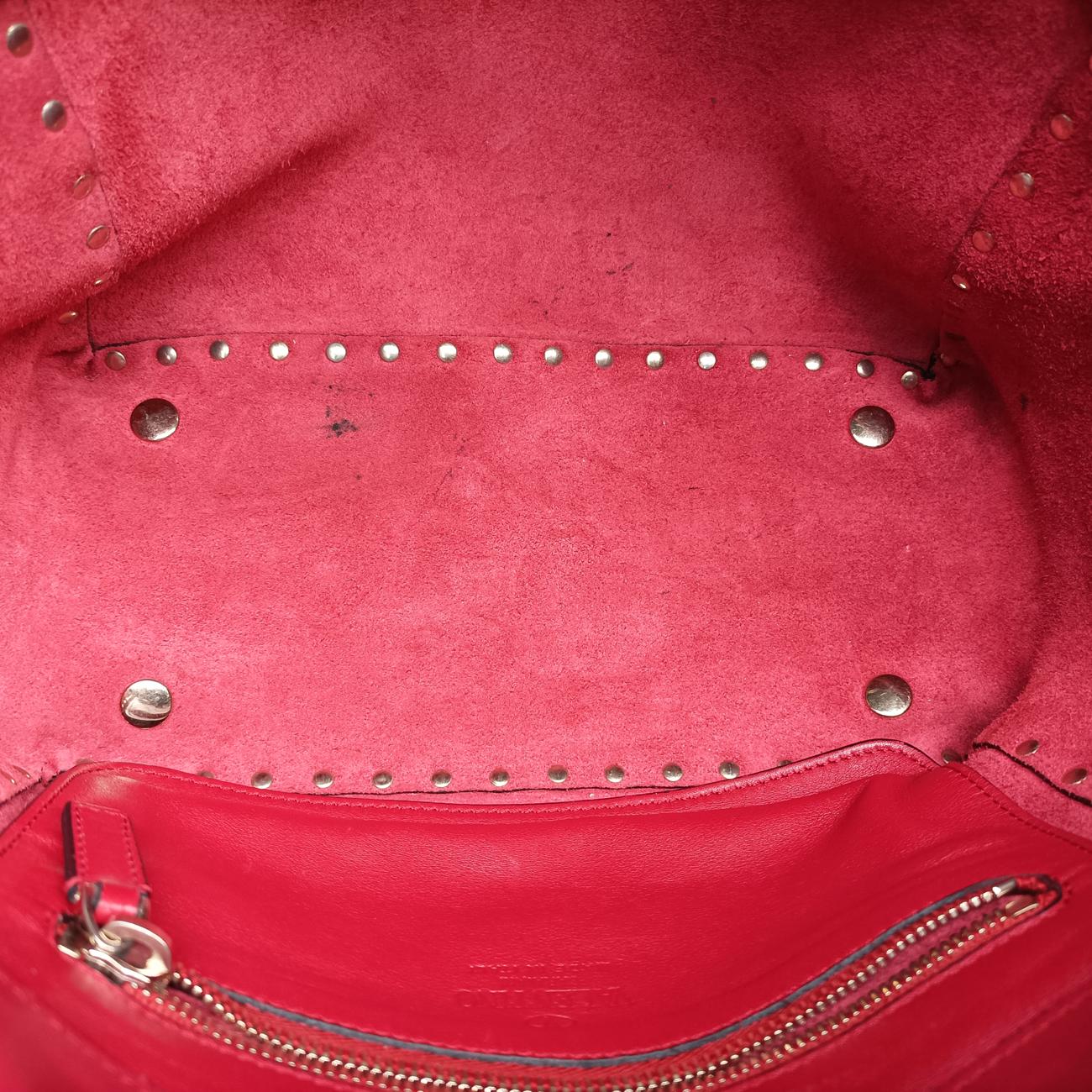 Rockstud Red Leather Lot number unknownロックスタッズ レッド レザー 製番不明