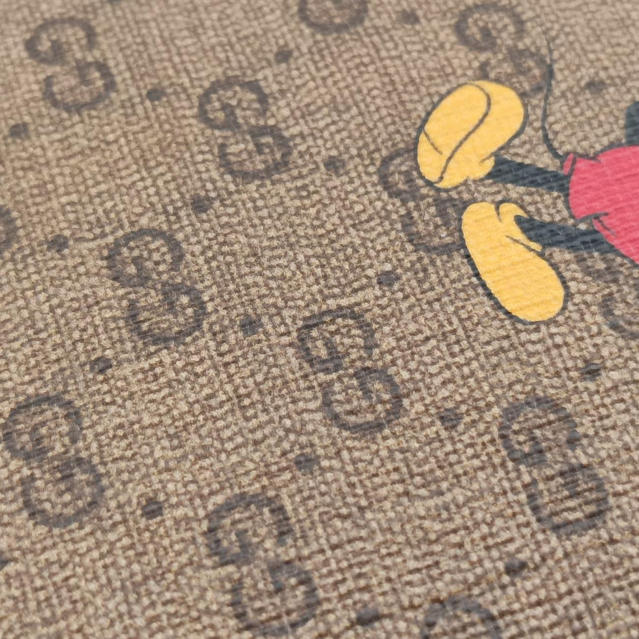 DISNEY Collaboration Mickey Mouse Multicolour PVC coated canvas×Leather 603938 I030946486ディズニーコラボ ミッキーマウス マルチカラー PVCコーティングキャンバス×レザー 603938 I030946486