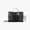 Diorissimo Black×Pink Leather 09-MA-0114ディオリッシモ ブラック×ピンク レザー 09-MA-0114