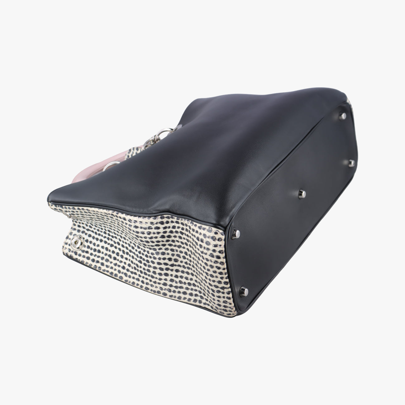 Diorissimo Black×Pink Leather 09-MA-0114ディオリッシモ ブラック×ピンク レザー 09-MA-0114