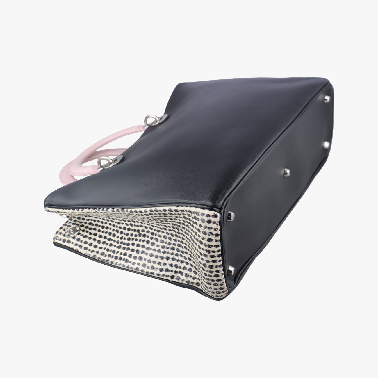 Diorissimo Black×Pink Leather 09-MA-0114ディオリッシモ ブラック×ピンク レザー 09-MA-0114