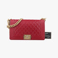 BOY CHANEL Red lambskin A67086 24605341ボーイシャネル レッド ラムスキン A67086 24605341