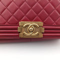 BOY CHANEL Red lambskin A67087 19672046ボーイシャネル レッド ラムスキン A67087 19672046