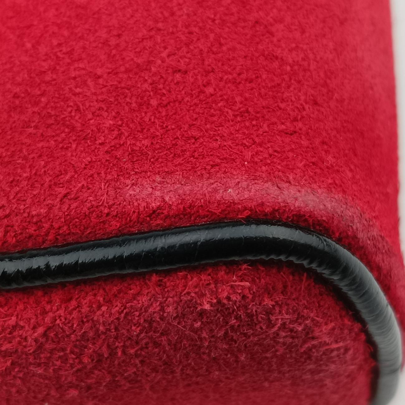 Ophidia Red×black Suede x leather 517076 B024276470オフィディア レッド×ブラック スエード×レザー 517076 B024276470