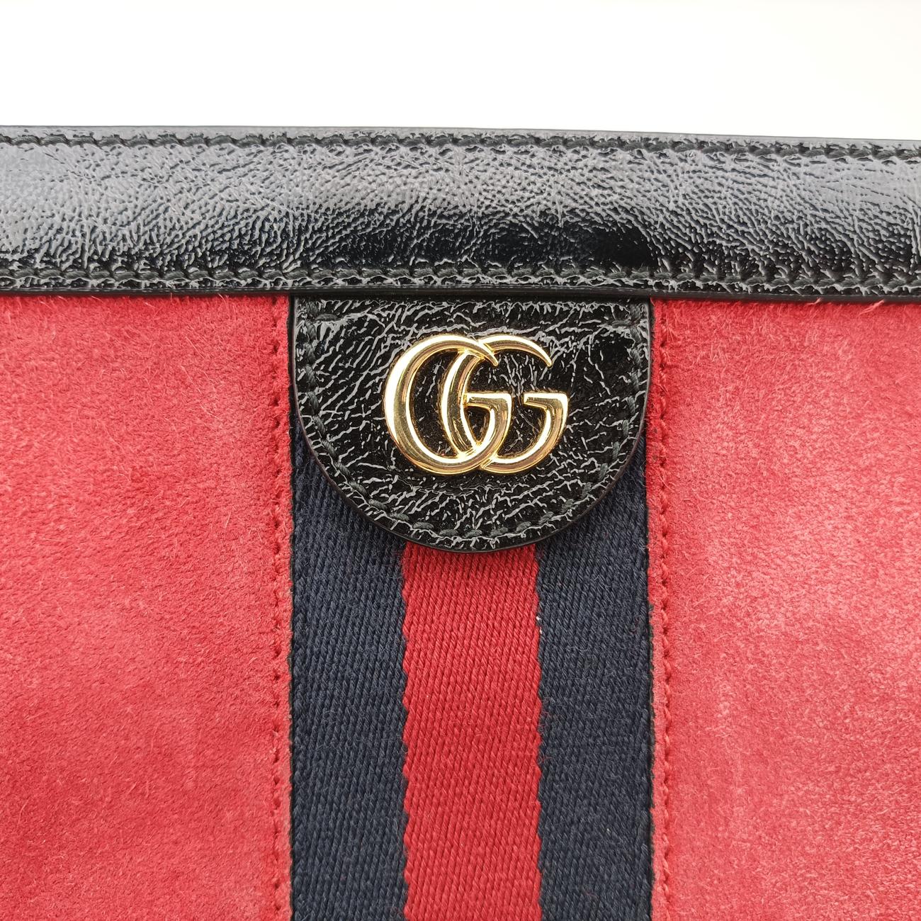 Ophidia Red×Black Suede x leather 503877 A024094238オフィディア レッド×ブラック スエード×レザー 503877 A024094238