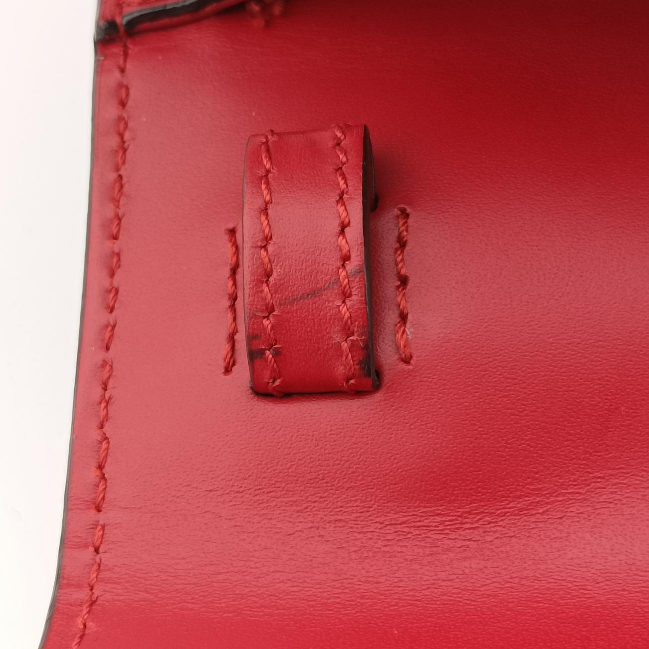 Sylvie Red×navy Leather 470270 B022343184シルヴィ レッド×ネイビー レザー 470270 B022343184