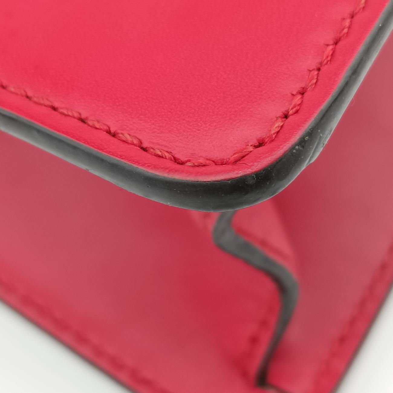 Sylvie Red×navy Leather 470270 B022343184シルヴィ レッド×ネイビー レザー 470270 B022343184