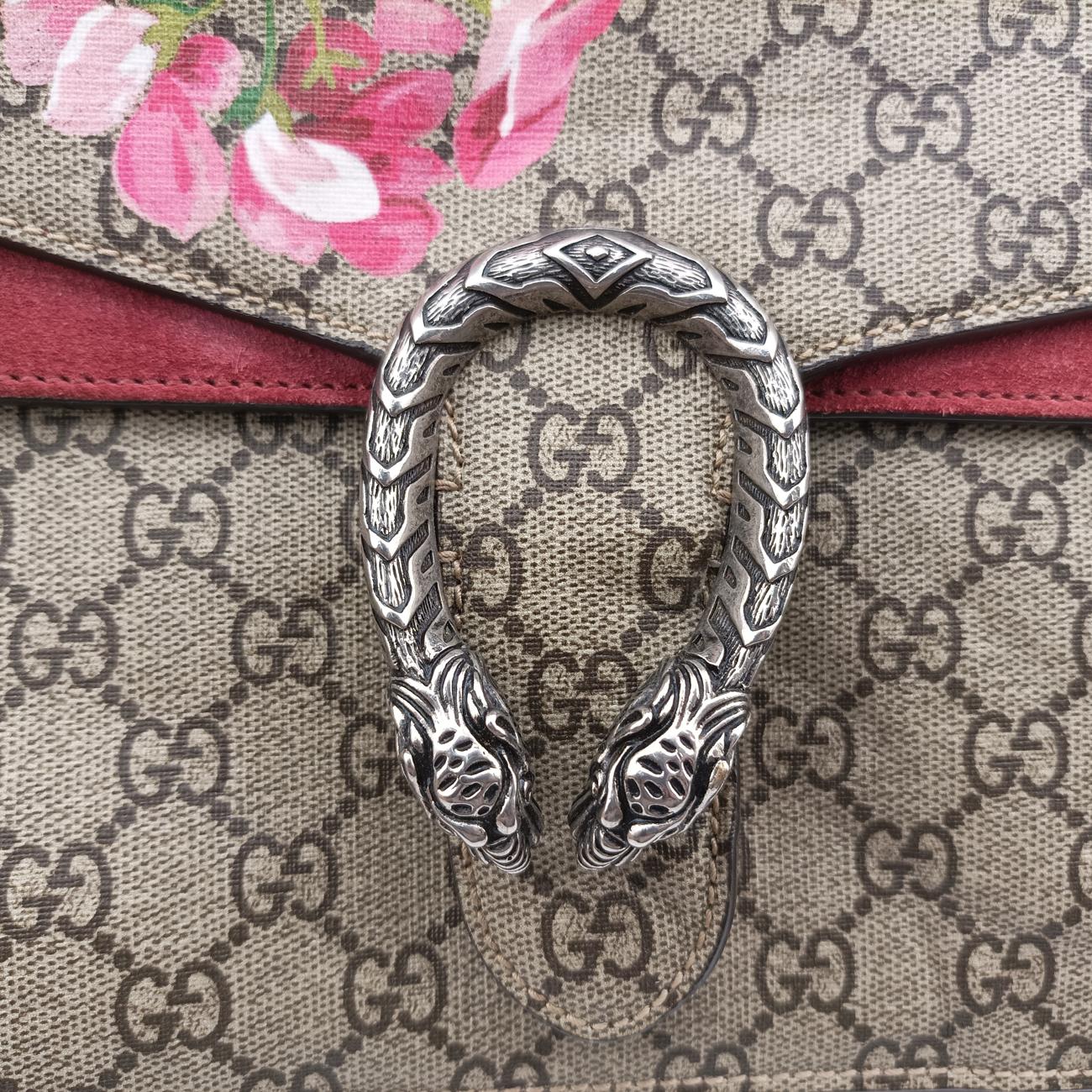 Dionysus beige×red×multicolor PVC coated canvas 400235 G022213930ディオニュソス ベージュ×レッド×マルチカラー PVCコーティングキャンバス 400235 G022213930