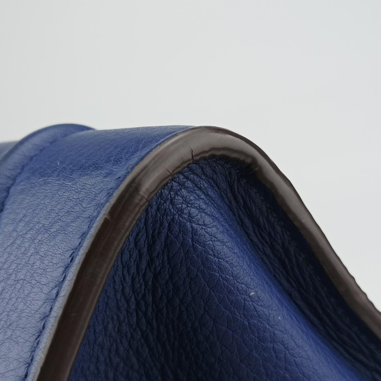 Luggage Square Phantom Blue Leather S-LA-4164ラゲージスクエアファントム ブルー レザー S-LA-4164