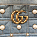 GG Marmont Blue Denim x Leather 447632 B024087403GGマーモント ブルー デニム×レザー 447632 B024087403