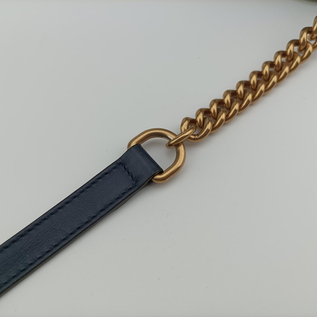 GG Marmont Blue Denim x Leather 447632 B024087403GGマーモント ブルー デニム×レザー 447632 B024087403