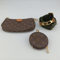 MULTI POCHETTE ACCESSOIRES MARRON×ROSE CLAIRE Monogram Canvas M44840 ICチップミュルティポシェットアクセソワール マロン×ローズ クレール モノグラムキャンバス M44840 ICチップ