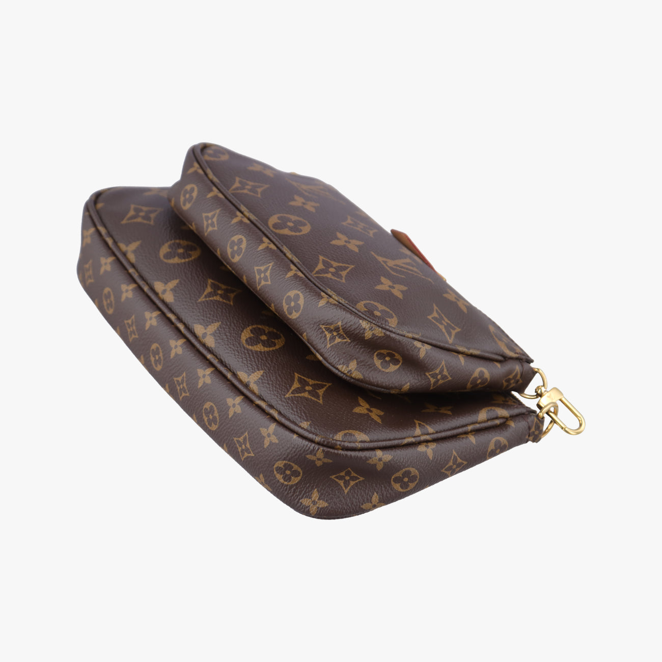 MULTI POCHETTE ACCESSOIRES MARRON×ROSE CLAIRE Monogram Canvas M44840 ICチップミュルティポシェットアクセソワール マロン×ローズ クレール モノグラムキャンバス M44840 ICチップ