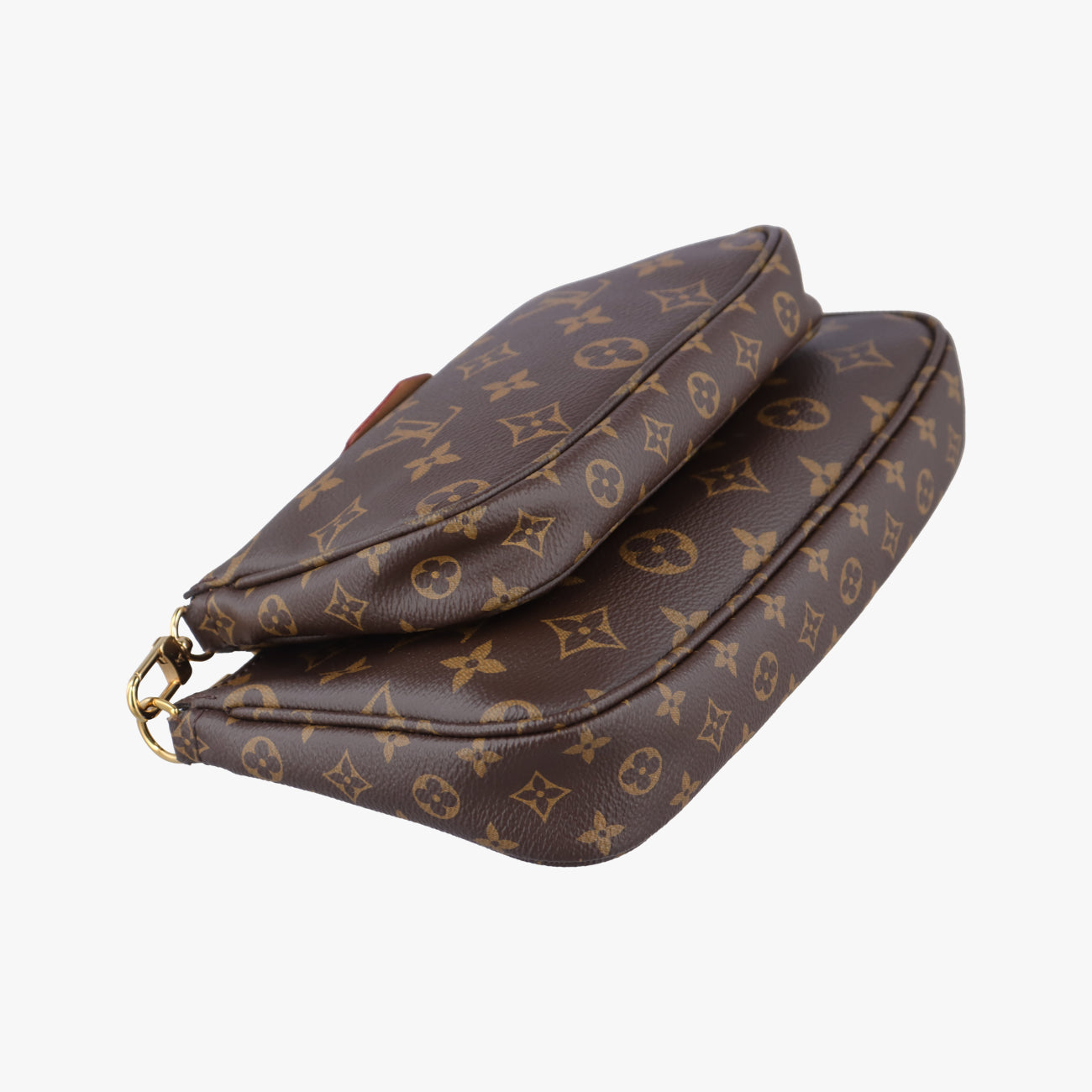 MULTI POCHETTE ACCESSOIRES MARRON×ROSE CLAIRE Monogram Canvas M44840 ICチップミュルティポシェットアクセソワール マロン×ローズ クレール モノグラムキャンバス M44840 ICチップ