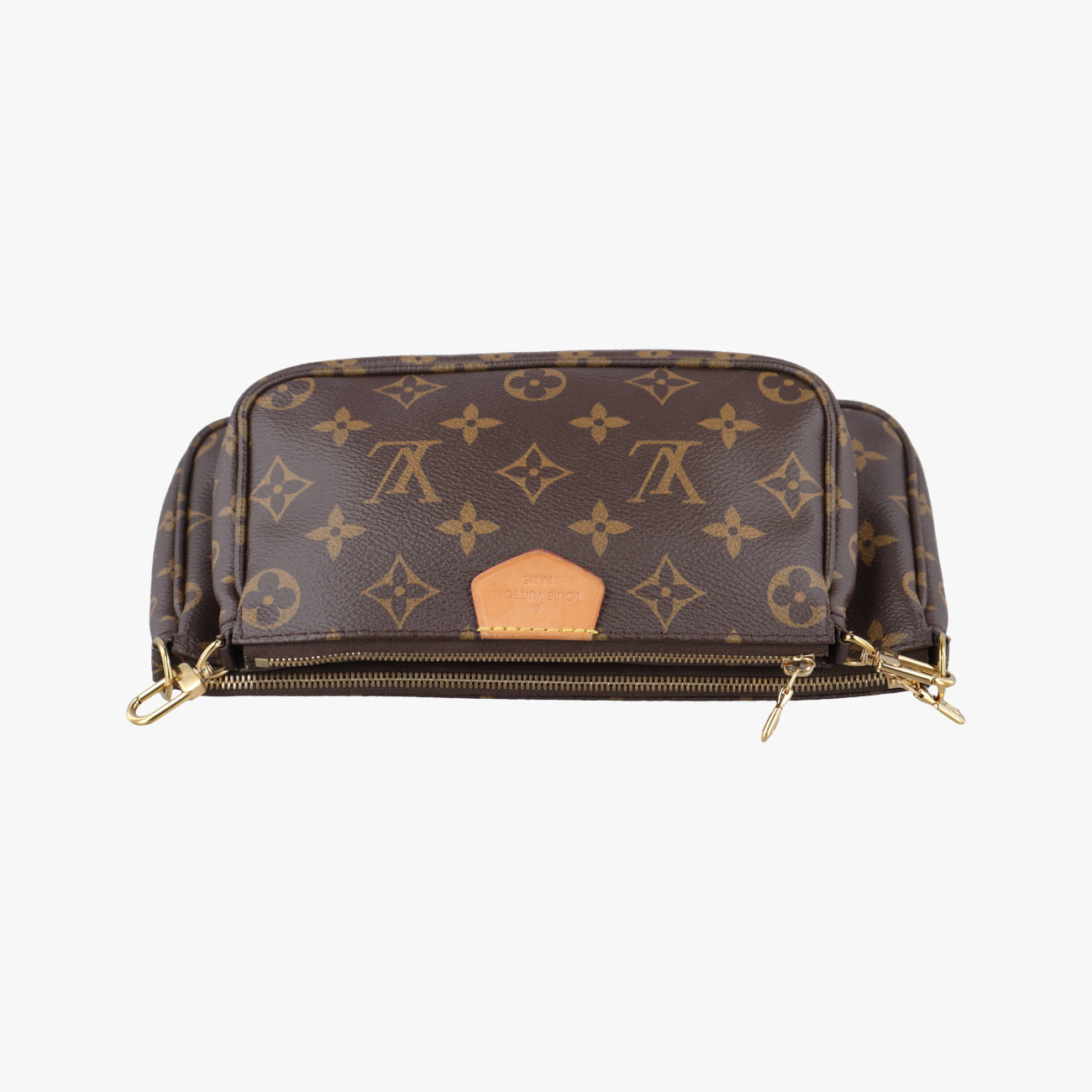 MULTI POCHETTE ACCESSOIRES MARRON×ROSE CLAIRE Monogram Canvas M44840 ICチップミュルティポシェットアクセソワール マロン×ローズ クレール モノグラムキャンバス M44840 ICチップ